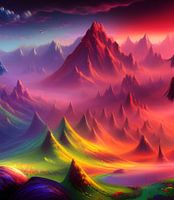 Montagnes arc-en-ciel