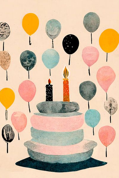 Cake With Ballons von Treechild