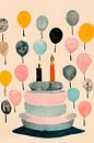 Cake With Balloons by Treechild thumbnail