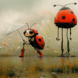 Mariechen's first encounter with an alien by Heike Hultsch