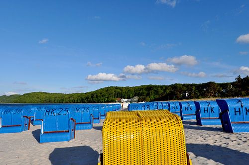 Strandstoelen in Binz, Rügen