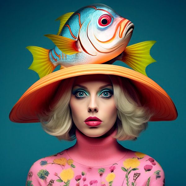 Fishy Hat Elegance - Yellow Fin van Marianne Ottemann - OTTI