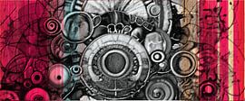 MECHNOVA – Abstrakte Wandkunst mit Industriemotiven