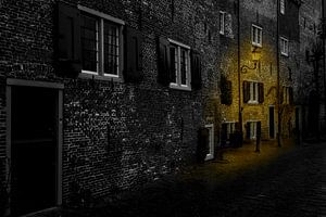 Houses in medieval city wall