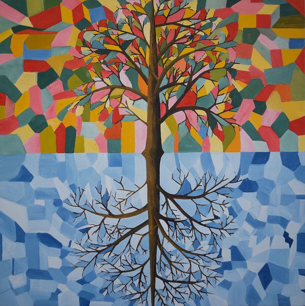 Sommer- und Winterbaum von Martin Hoogduijn