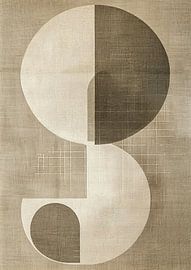 Scandinavian painting on natural linen by Modern Collection