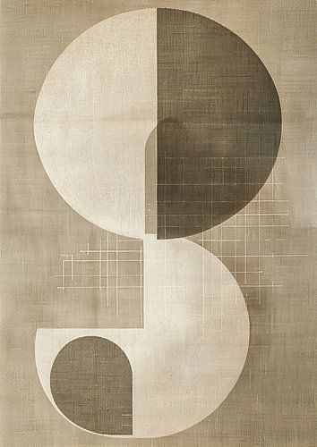 Peinture scandinave sur lin naturel