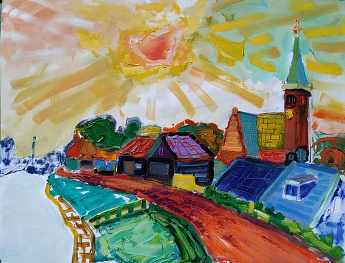 Kolhorn along the West Frisian dyke