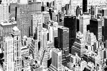 Silhouetten der Hochhäuser Manhattans
