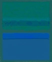 Abstrakte Malerei mit Blau und Grün
