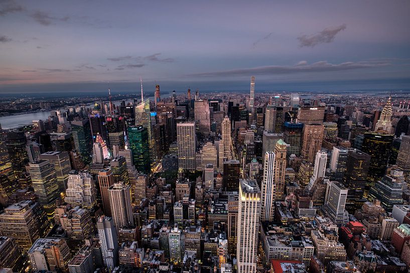Vue d'ensemble de la ville depuis l'Empire State Building par Kurt Krause