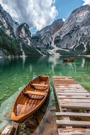 Bergsee in den Dolomiten von Poster Art Shop