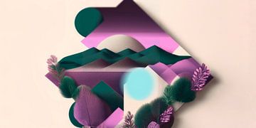 Abstracte Landschap van IIM Series