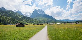 way from Garmisch to Obergrainau, spring landscape bavaria by SusaZoom