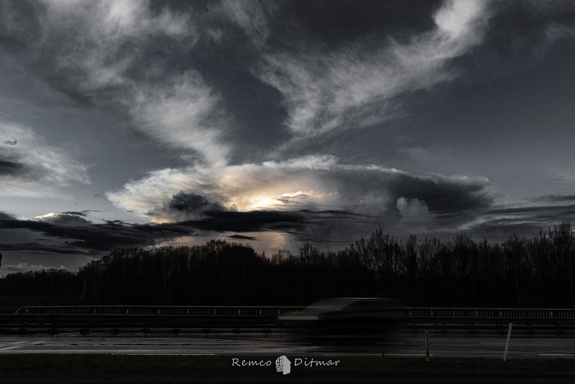Apocalyptic Thundercloud over Hengelo by Remco Ditmar