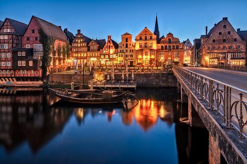 Oude haven van Lüneburg, Duitsland