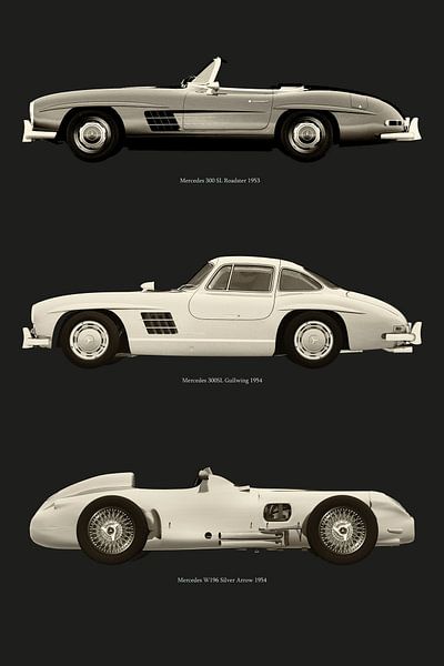 Les modèles les plus légendaires de Mercedes Benz par Jan Keteleer