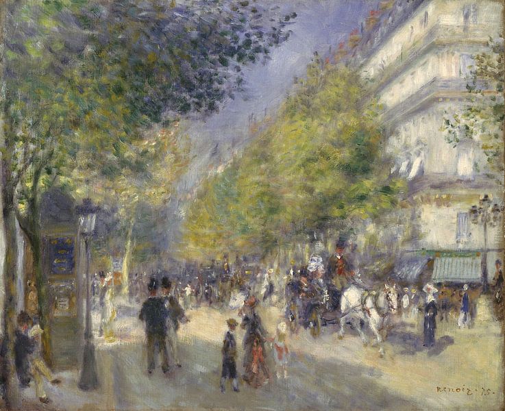 Die Grands Boulevards, Pierre-Auguste Renoir von Meesterlijcke Meesters