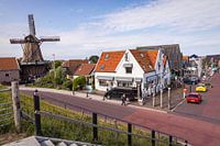 Windmill in the fishing village Oudeschild on Texel