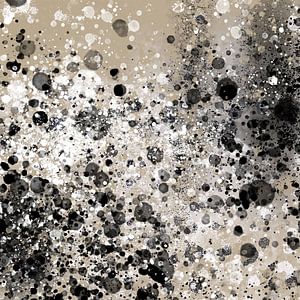Éclaboussures de kit blanc noir