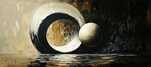 Dunkelheit und Licht Abstrakt