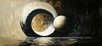 Donker en Licht Abstract van Kunst Kriebels