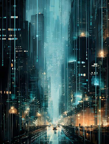 Elektronische Stadtvenen von Lin's Visions