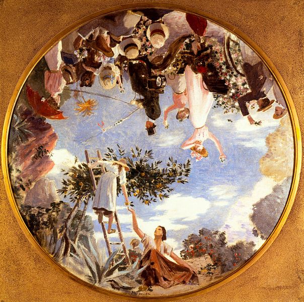 Battle of Flowers in Nice, Henri Gervex by Masterful Masters