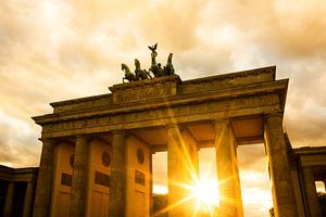 Sonnenuntergang am Brandenburger Tor