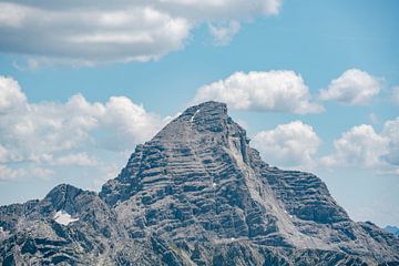 Uitzicht op de Hochvogel in de Allgäuer Alpen van Leo Schindzielorz