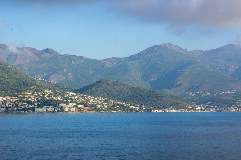 Blick vom Meer auf Bastia Stadt auf der Insel Korsika von Animaflora PicsStock