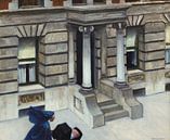 New Yorker Bürgersteige, Edward Hopper von Meisterhafte Meister Miniaturansicht