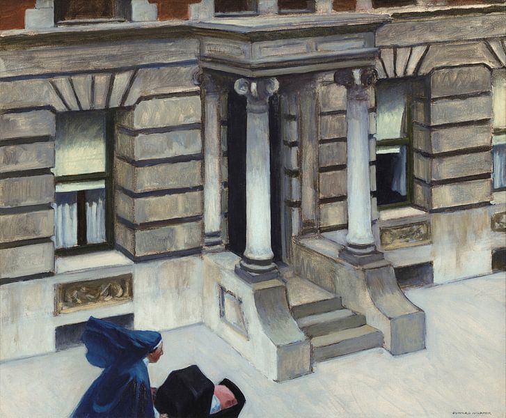 New Yorker Bürgersteige, Edward Hopper von Meisterhafte Meister