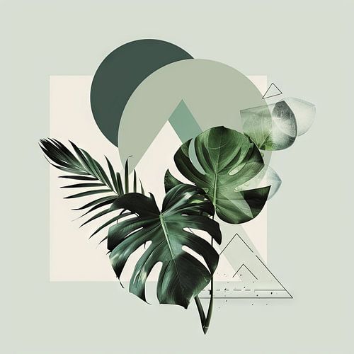 Tropische bladeren Monstera