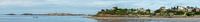 View from the Plage de l'Écluse  (Dinard) on Dinard &  Saint-Malo