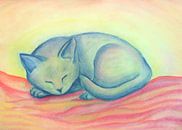 Slapende Kat von Marloes Boer Miniaturansicht