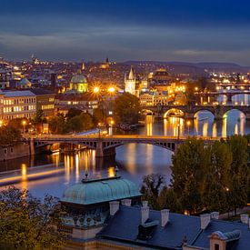 View over Prague by Dennis Eckert