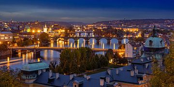 View over Prague by Dennis Eckert