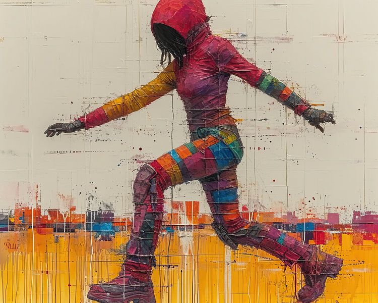 Chromatischer Sprung Montage von Kunst Laune