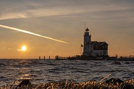 Horse of Marken at sunrise on 21 January 2021 by Jaap van den Berg