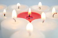 Burning candles