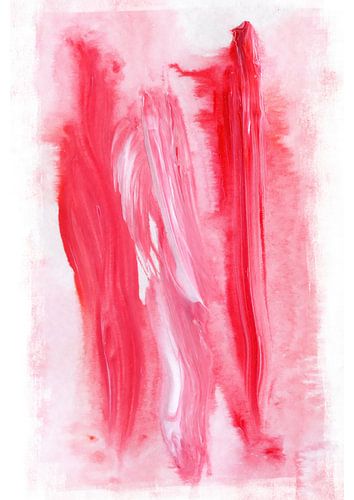 Roze Expressief Acryl Abstract