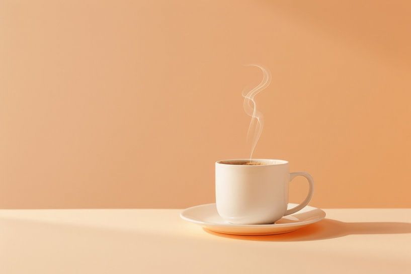 Minimalist coffee enjoyment by Poster Art Shop