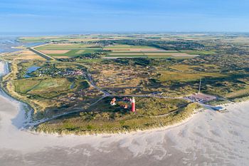 Die Nordseite von Texel mit Leuchtturm