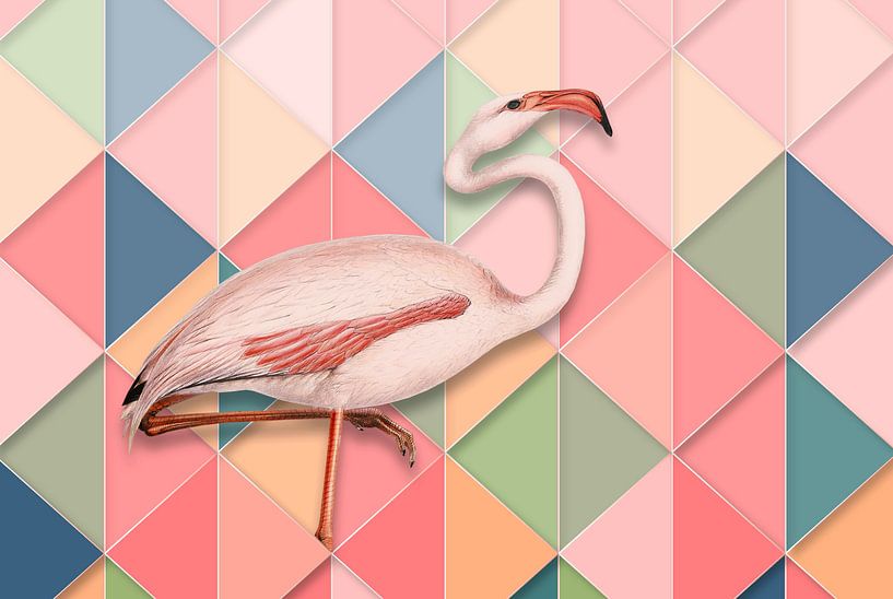 Yes, It's a Flamingo sur Marja van den Hurk