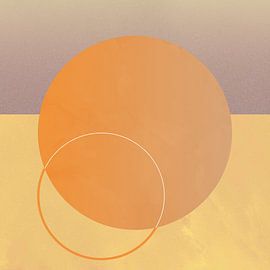 Retro Vintage Sonnenuntergang von Mad Dog Art