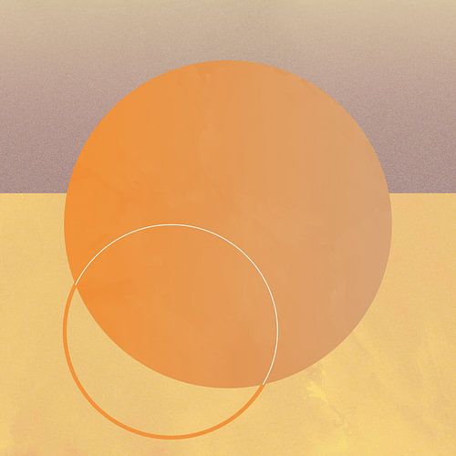 Retro Vintage Zonsondergang