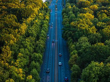 View from Siegessäule, Berlin, Germany by Ruurd Dankloff