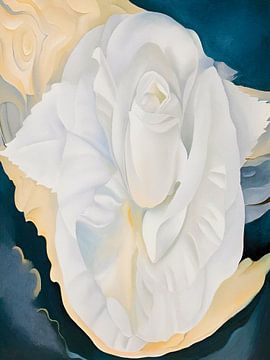 Georgia O'Keeffe - Witte calico roos, 1930,A van Vivanne