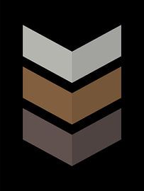 Modern Geometric Abstract Art in Earth Tones